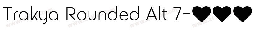 Trakya Rounded Alt 7字体转换